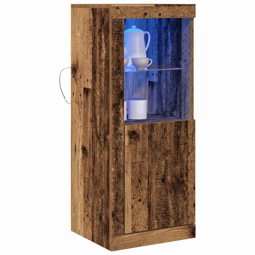 LED Bufetas Ruda 41 x 37 x 100 cm Apdirbta mediena
