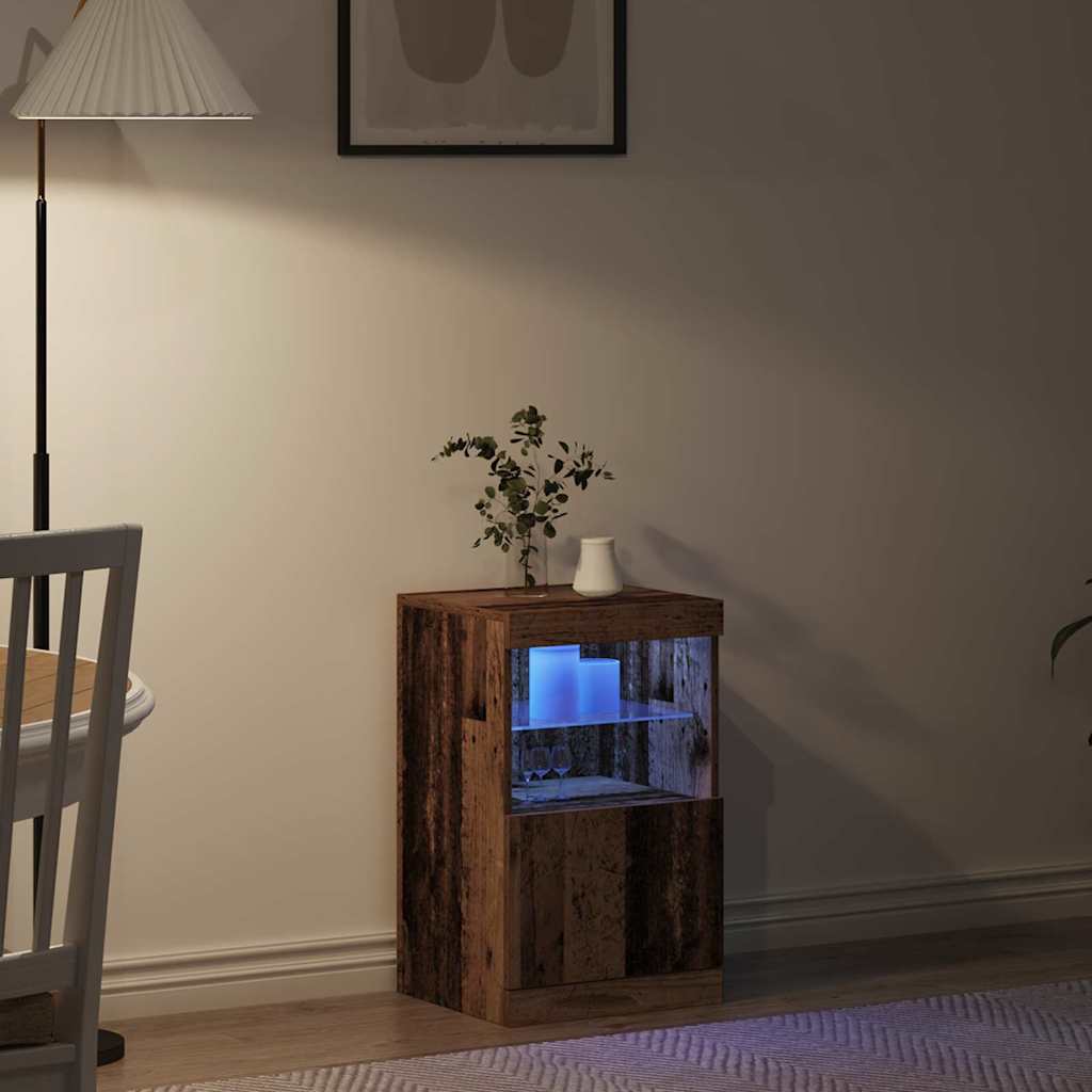 LED Bufetas Senas medis 41 x 37 x 67 cm Apdirbta mediena