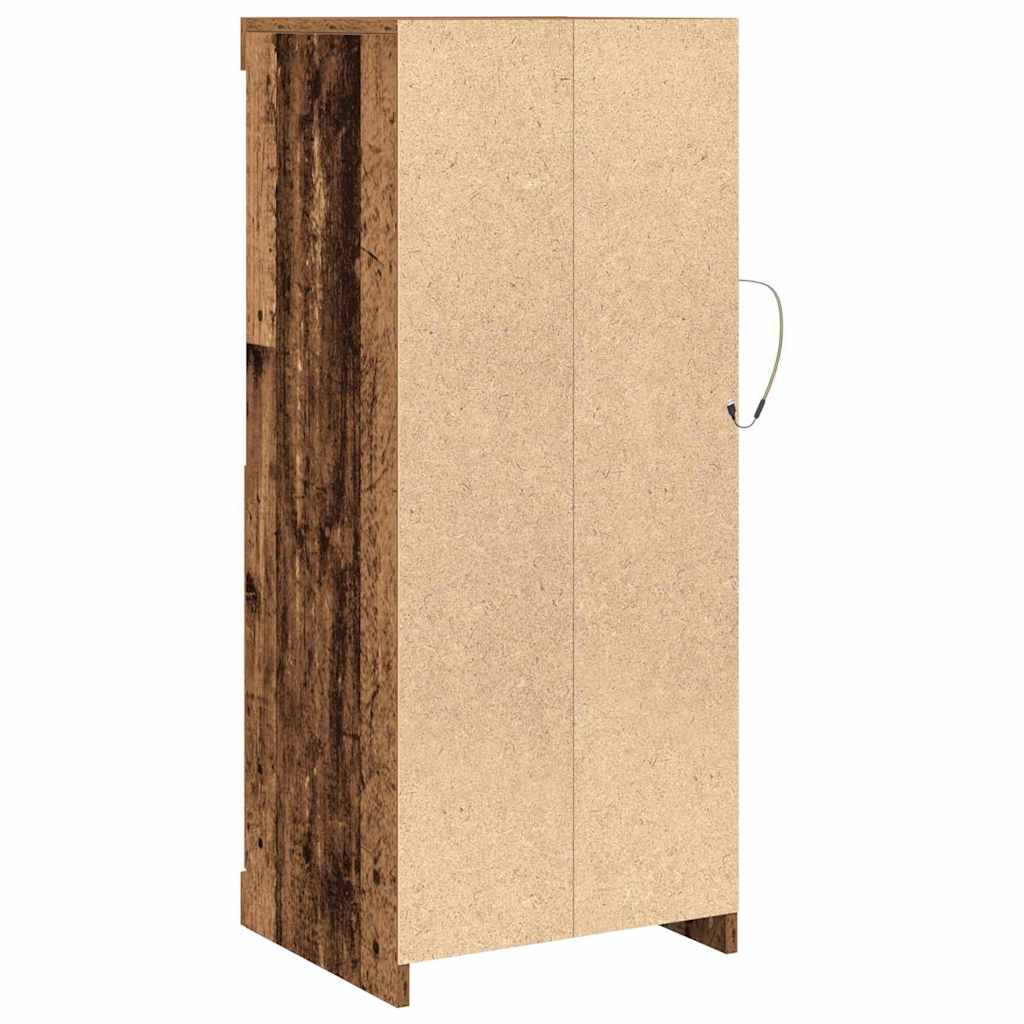 LED Bufete Senas koks 41 x 37 x 100 cm Apstrādāta koksne