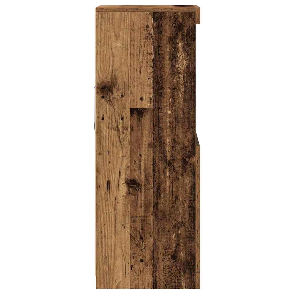 LED Bufete Senas koks 41 x 37 x 100 cm Apstrādāta koksne