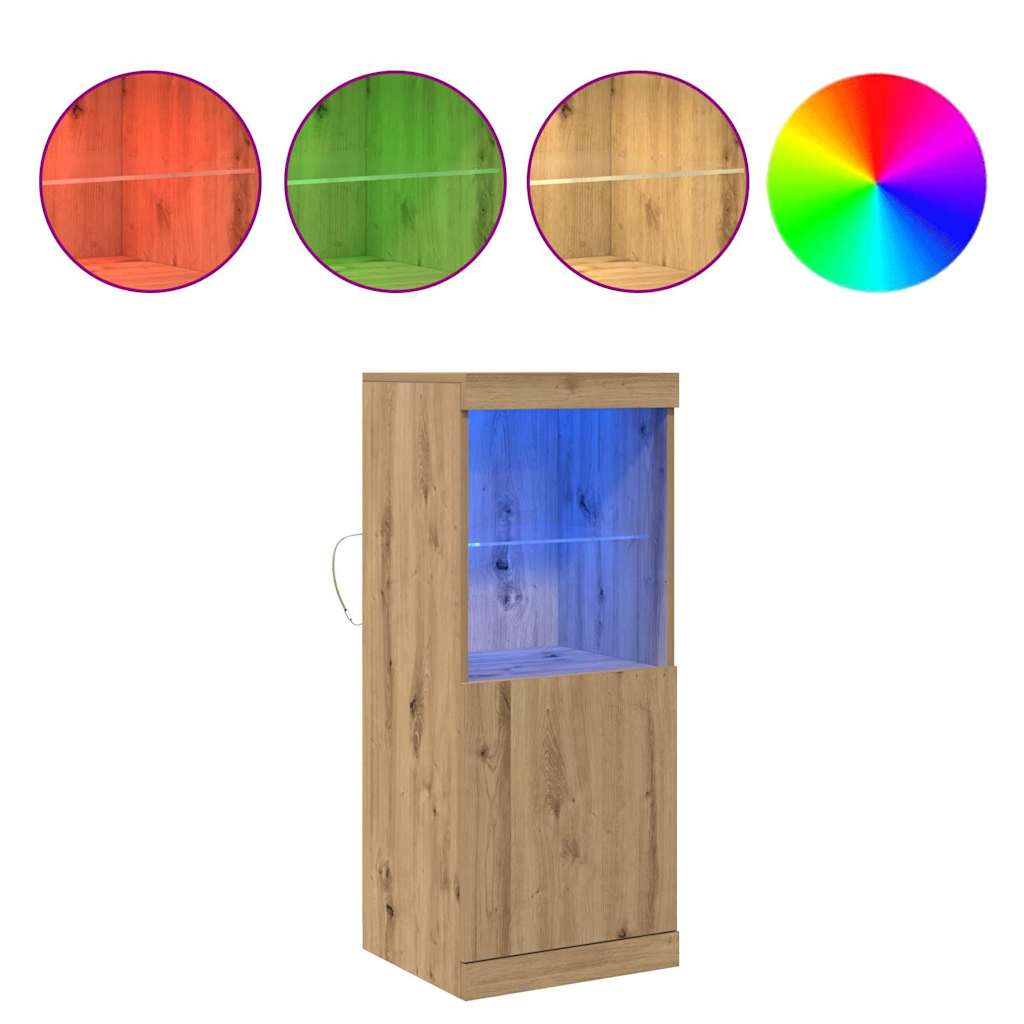 LED Bufetas Amatininkų ąžuolas 41 x 37 x 100 cm