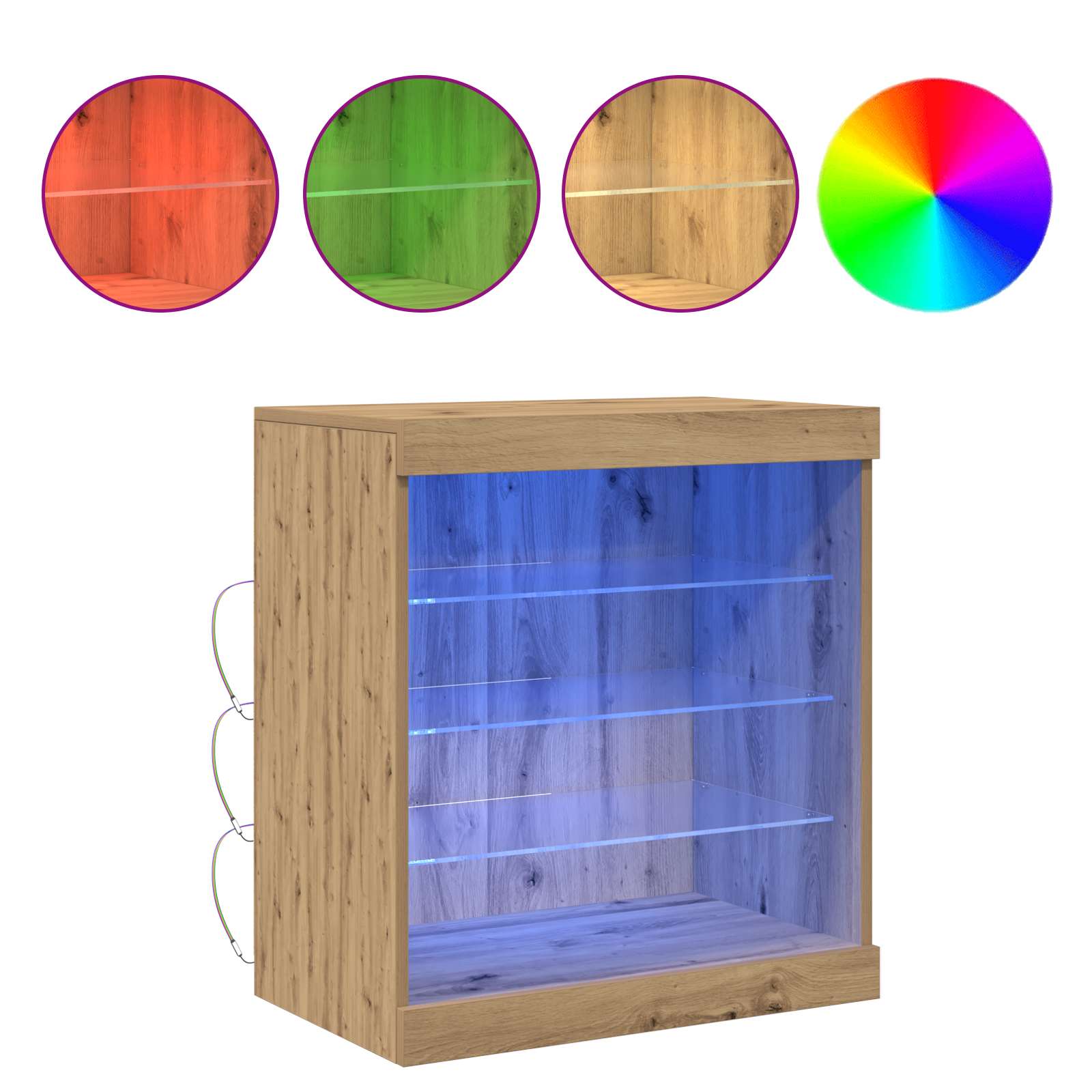 LED bufete "Amatnieku ozols", 60,5 x 37 x 67 cm