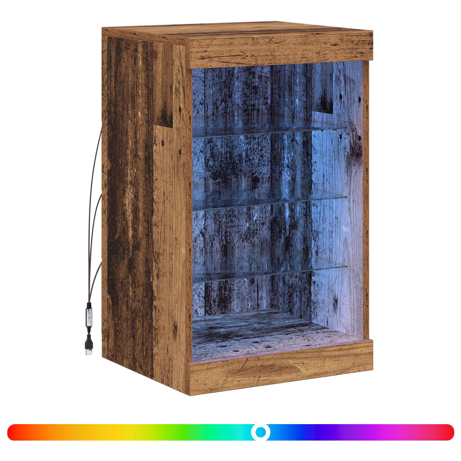 LED Bufetas Senas medis 41 x 37 x 67 cm Apdirbta mediena