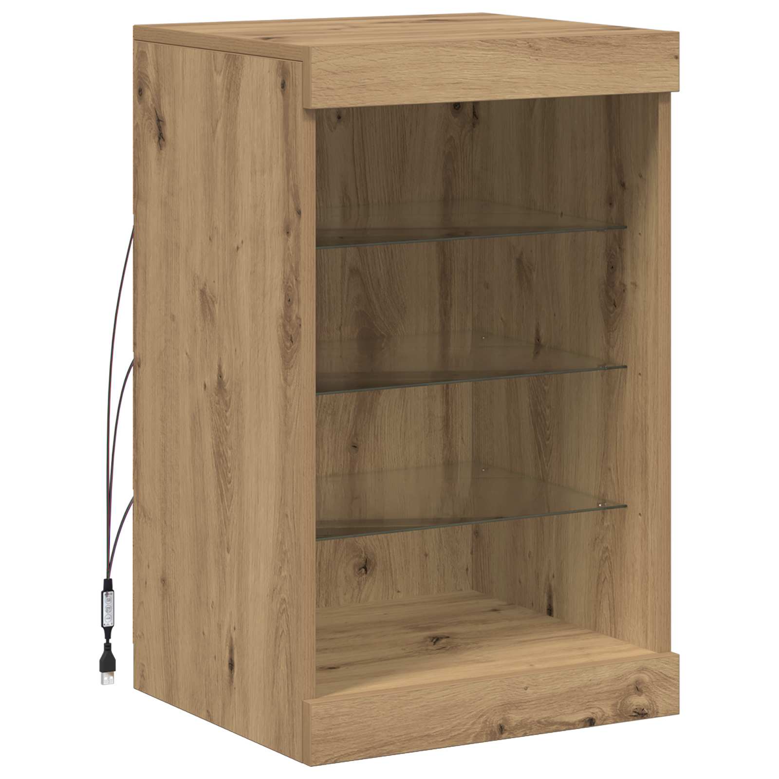 LED bufete amatnieku ozols 41 x 37 x 67 cm Inženierijas koks
