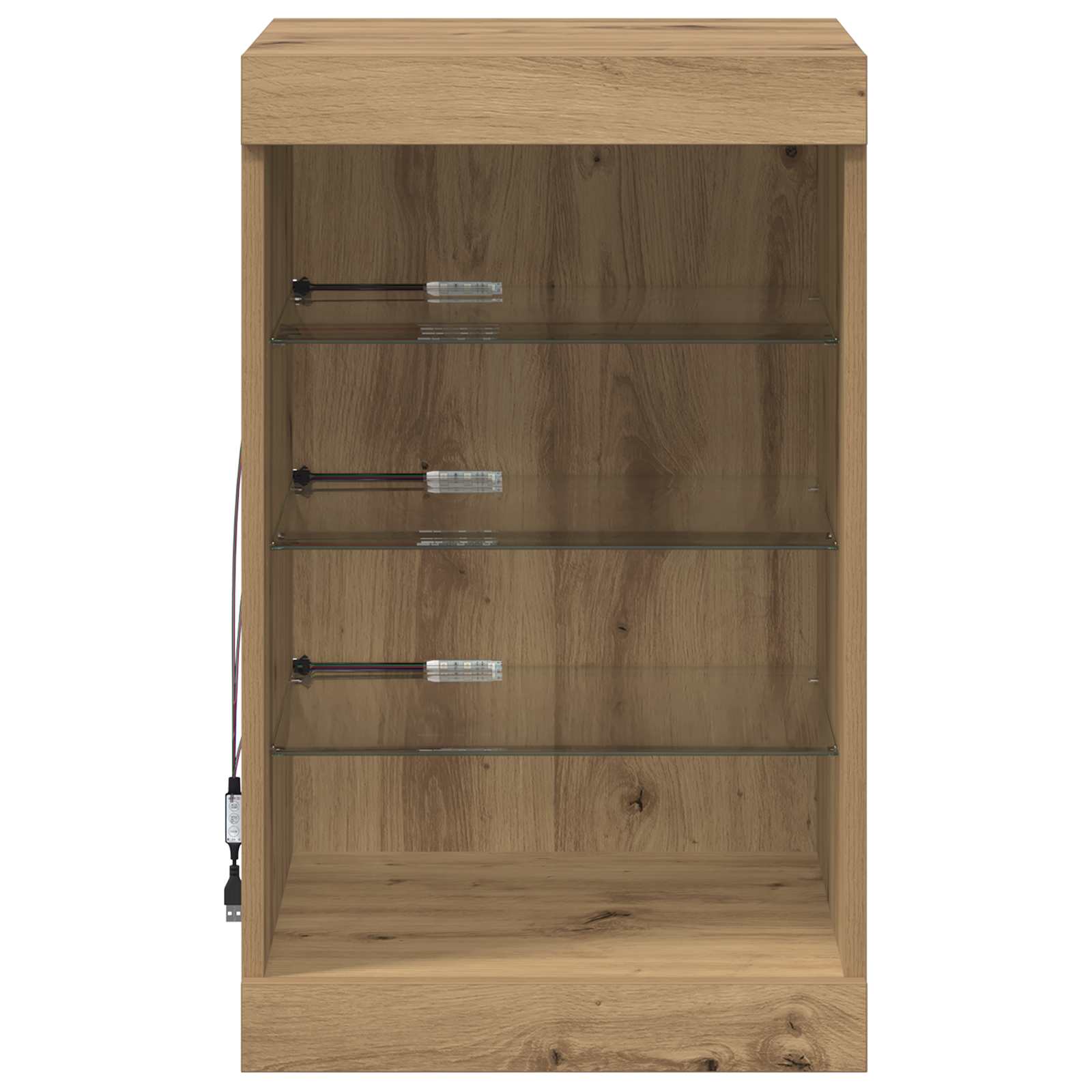 LED bufete amatnieku ozols 41 x 37 x 67 cm Inženierijas koks