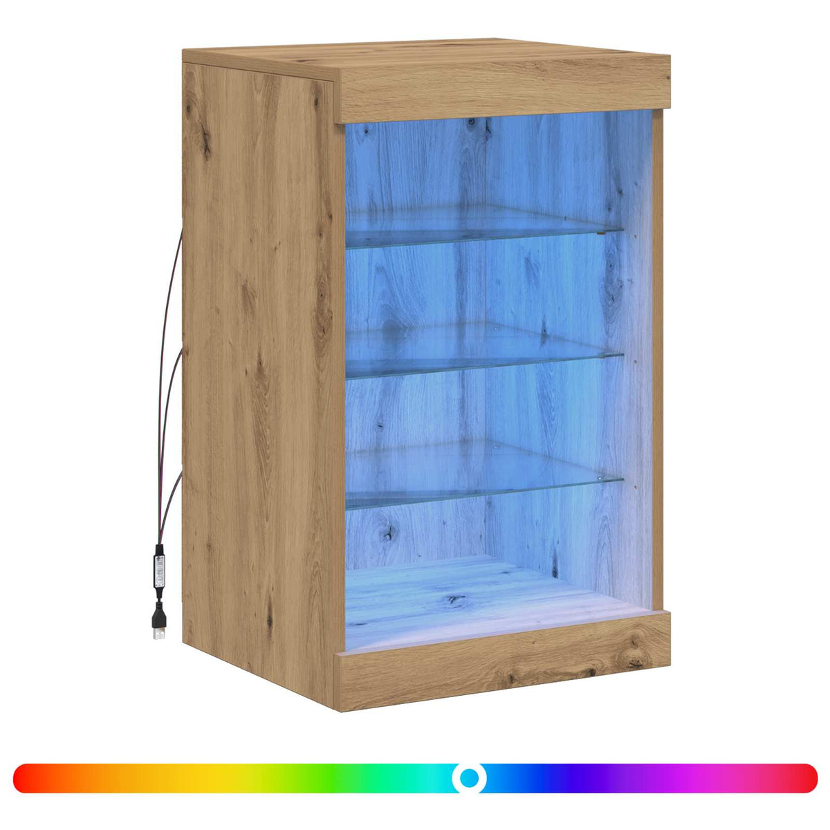 LED bufete amatnieku ozols 41 x 37 x 67 cm Inženierijas koks