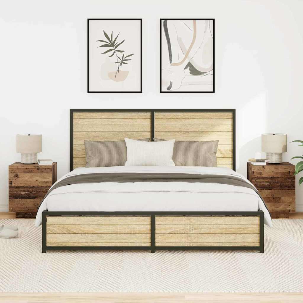 Bedside tables 2 pcs Solid wood 45 x 40 x 55 cm