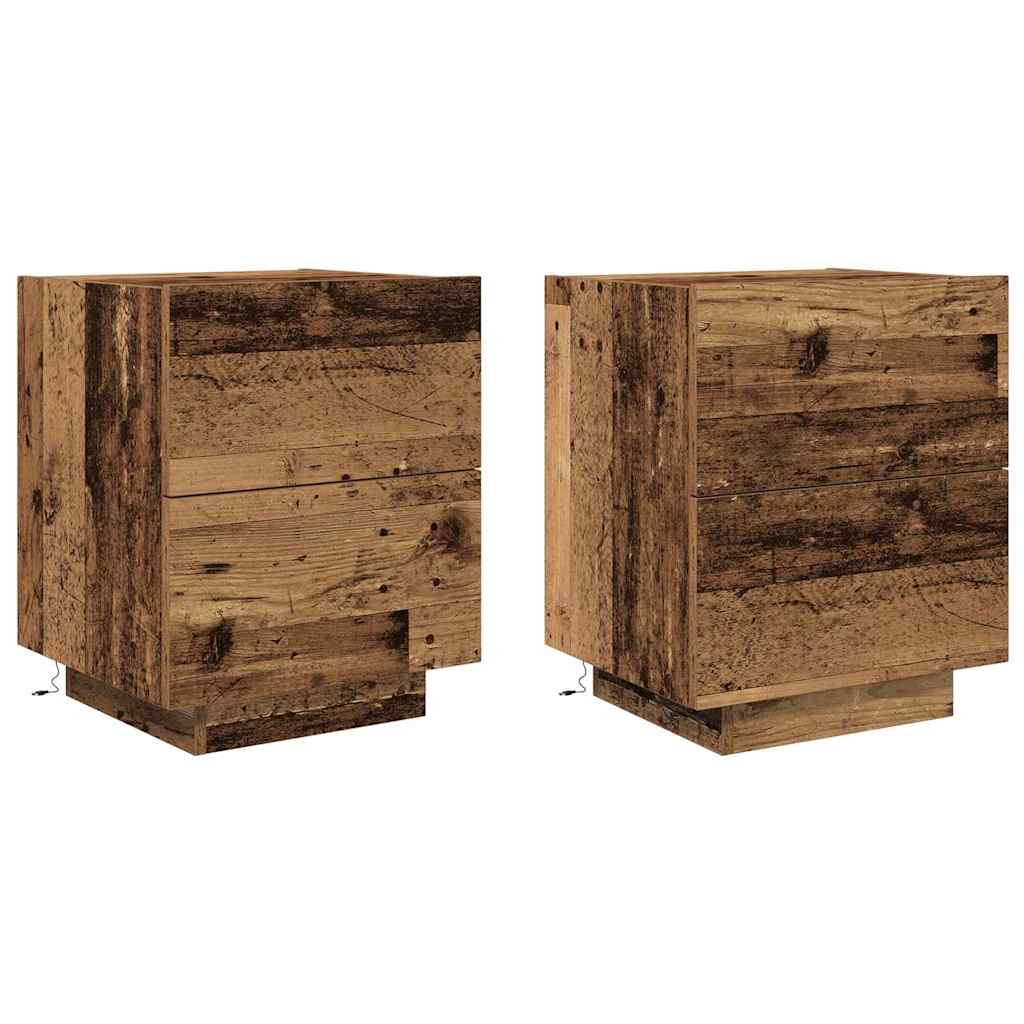 Bedside tables 2 pcs Solid wood 45 x 40 x 55 cm