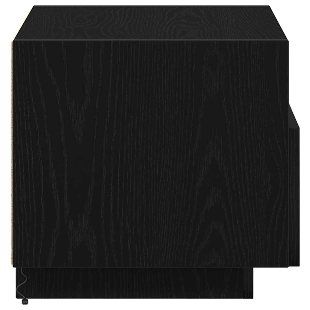 Bedside cabinet 2 pcs Black oak 40 x 39 x 37 cm