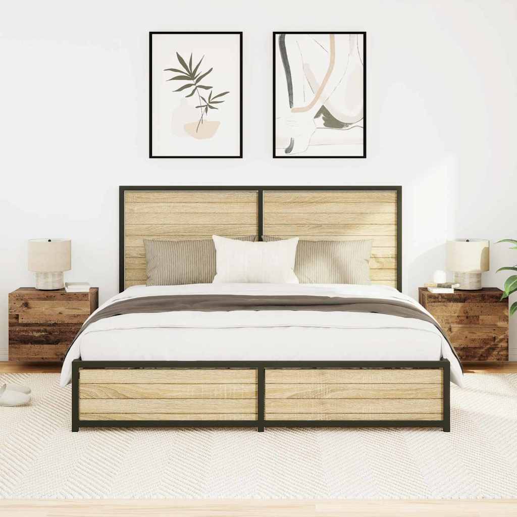 Šalia lovos spintelė 2 pcs Senas medis 50 x 39 x 41 cm