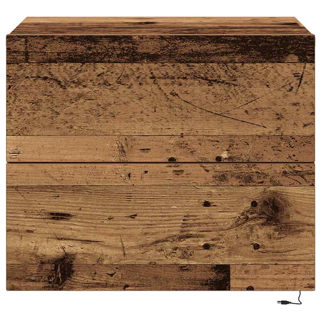 Šalia lovos spintelė 2 pcs Senas medis 50 x 39 x 41 cm