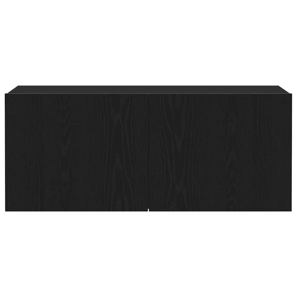 TV spintelių komplektas Juodas ąžuolas 100 x 30 x 41 cm