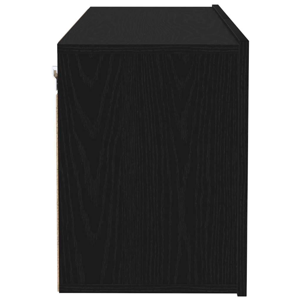 TV spintelių komplektas Juodas ąžuolas 100 x 30 x 41 cm