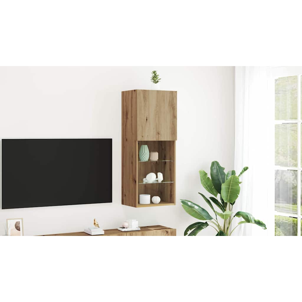 TV spintelių komplektas Amatininkų ąžuolas 40,5 x 30 x 102 cm