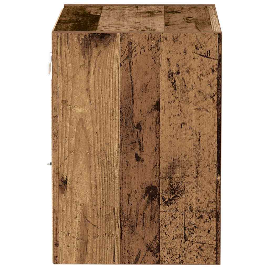 Plūduriuojanti lentyna su lentyna 2 pcs Ruda 40 x 28.5 x 40 cm