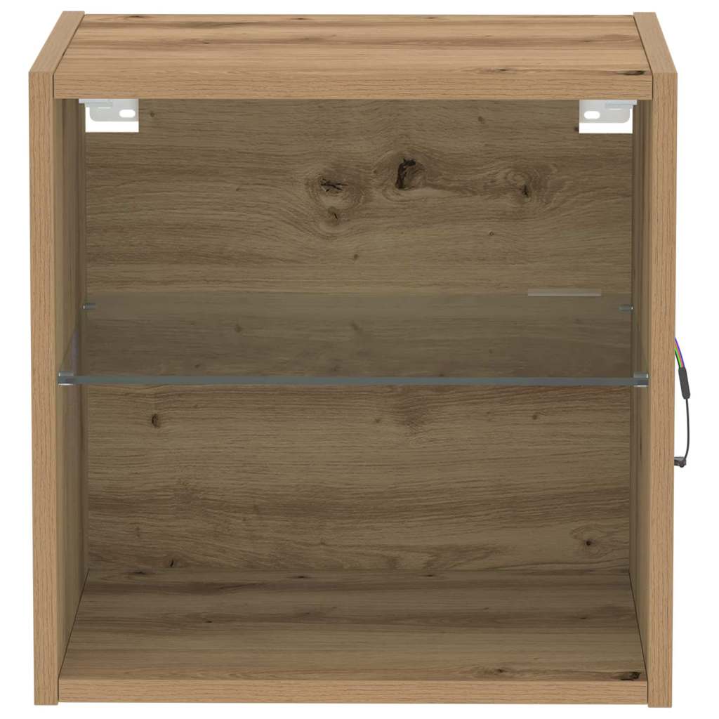 Plūduriuojanti lentyna su lentyna 2 pcs Ruda 40 x 28.5 x 40 cm