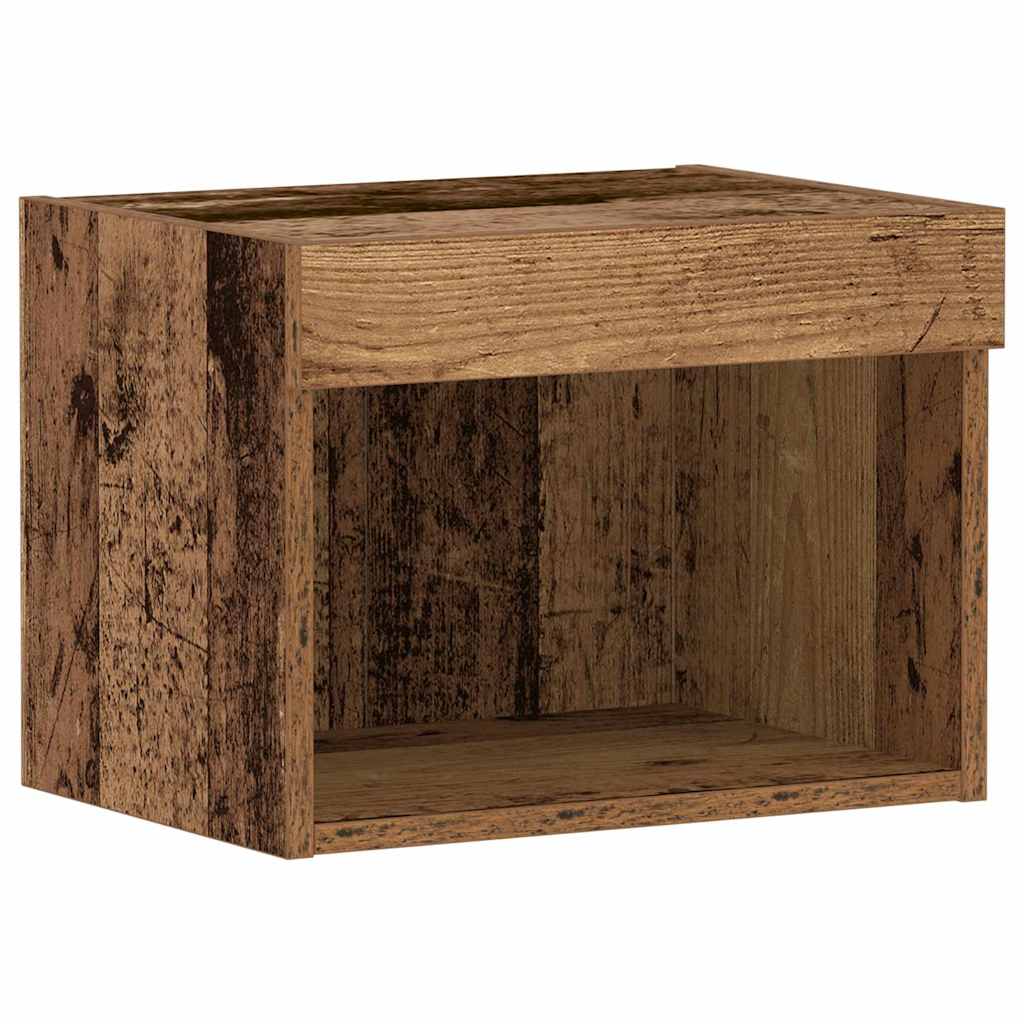 TV spintelių komplektas 2 pcs Senovinis medis 40 x 30 x 30 cm