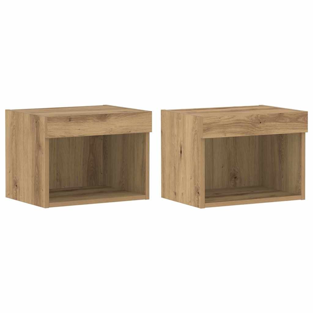 TV spintelių komplektas 2 pcs Amatininkų ąžuolas