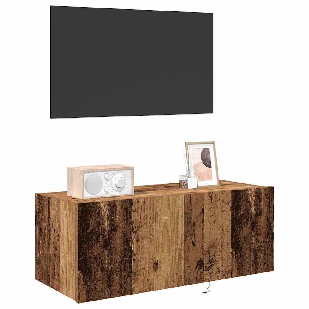TV sieninė spintelė Senovinis medis 80 x 35 x 31 cm