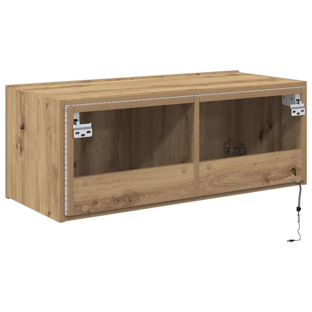 TV sieninė spintelė Amatininkų ąžuolas 80 x 35 x 31 cm