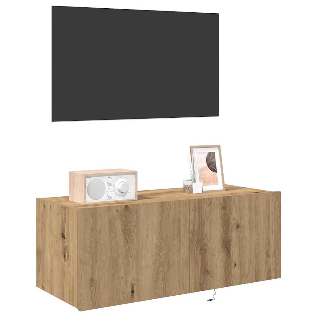 TV sieninė spintelė Amatininkų ąžuolas 80 x 35 x 31 cm