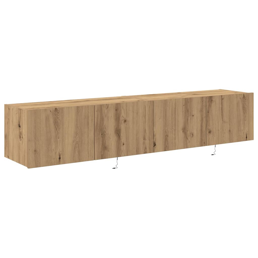 TV sienas skapītis 2 gab. Amatnieku ozols 80 x 35 x 31 cm
