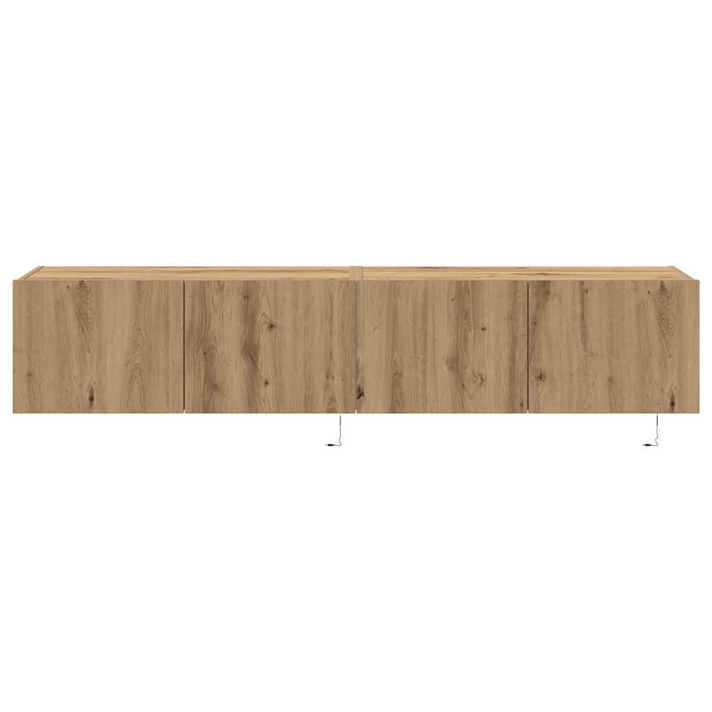 TV sienas skapītis 2 gab. Amatnieku ozols 80 x 35 x 31 cm