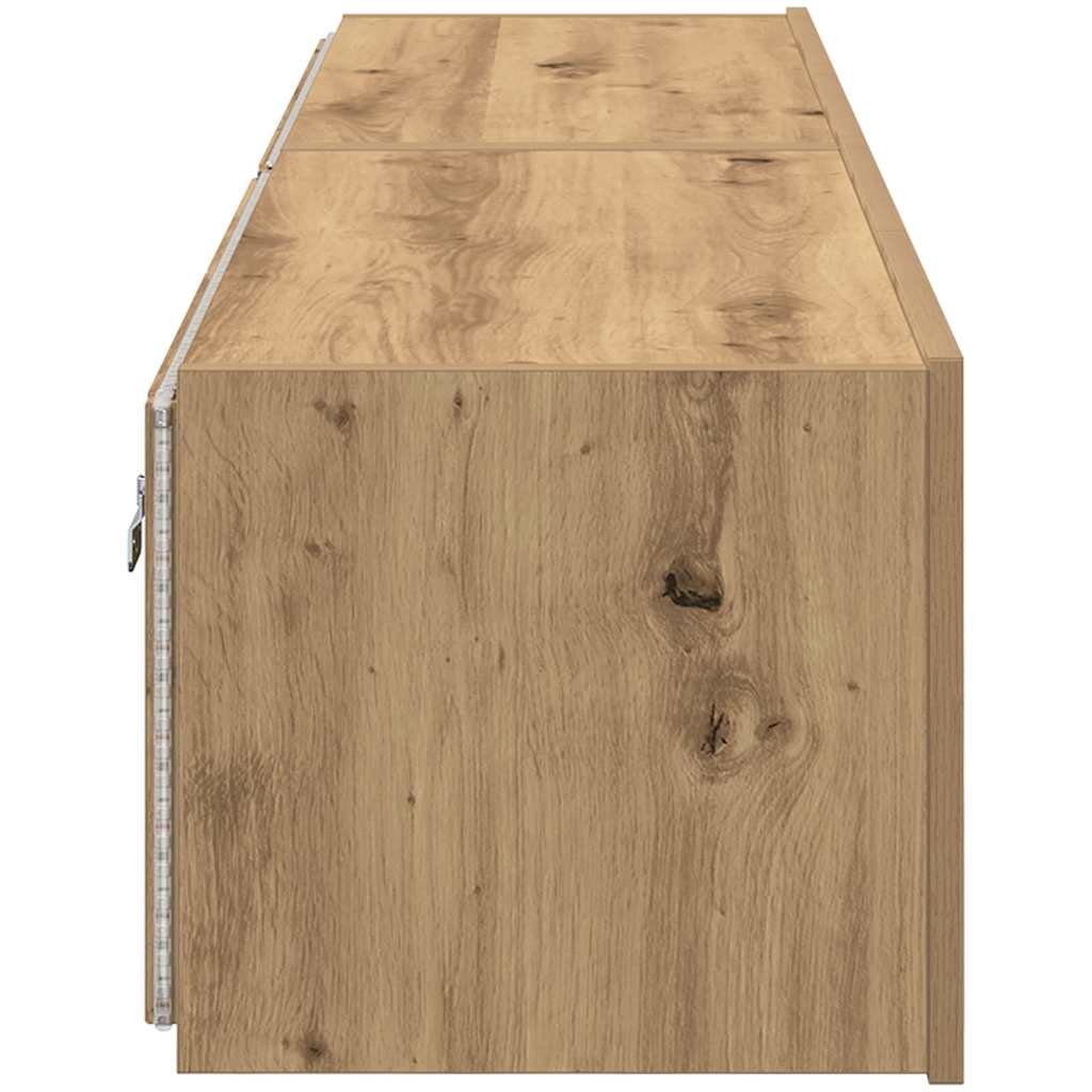 TV sienas skapītis 2 gab. Amatnieku ozols 80 x 35 x 31 cm