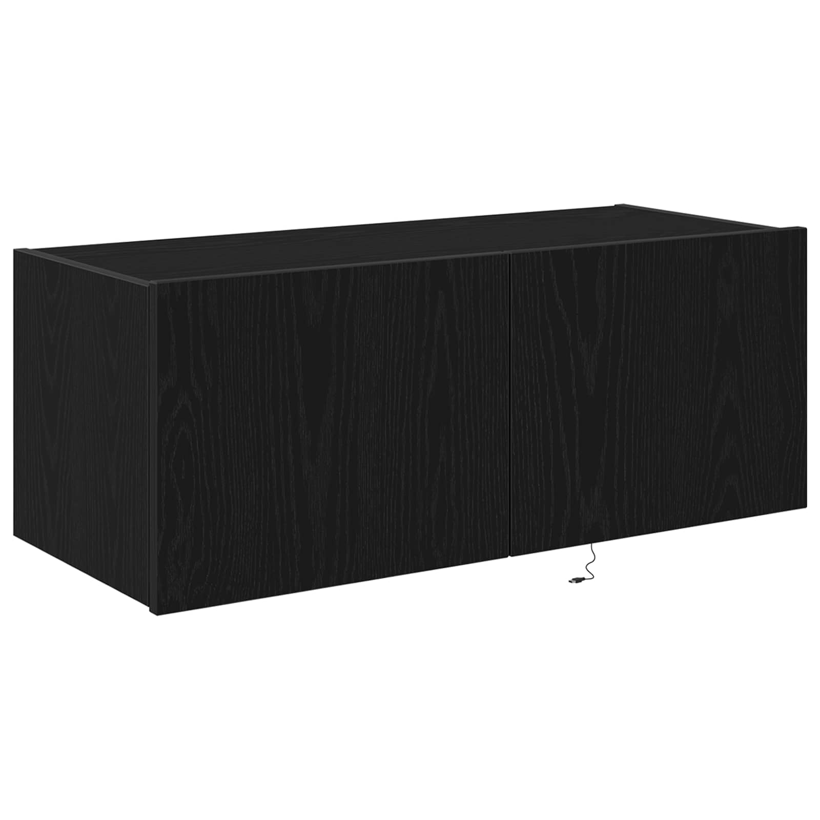 TV sieninė spintelė Juodas ąžuolas 80 x 35 x 31 cm