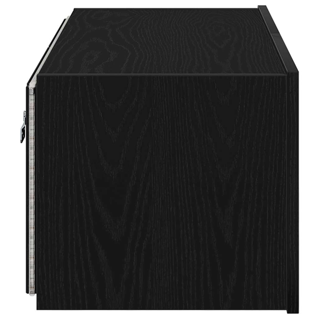 TV sieninė spintelė Juodas ąžuolas 80 x 35 x 31 cm