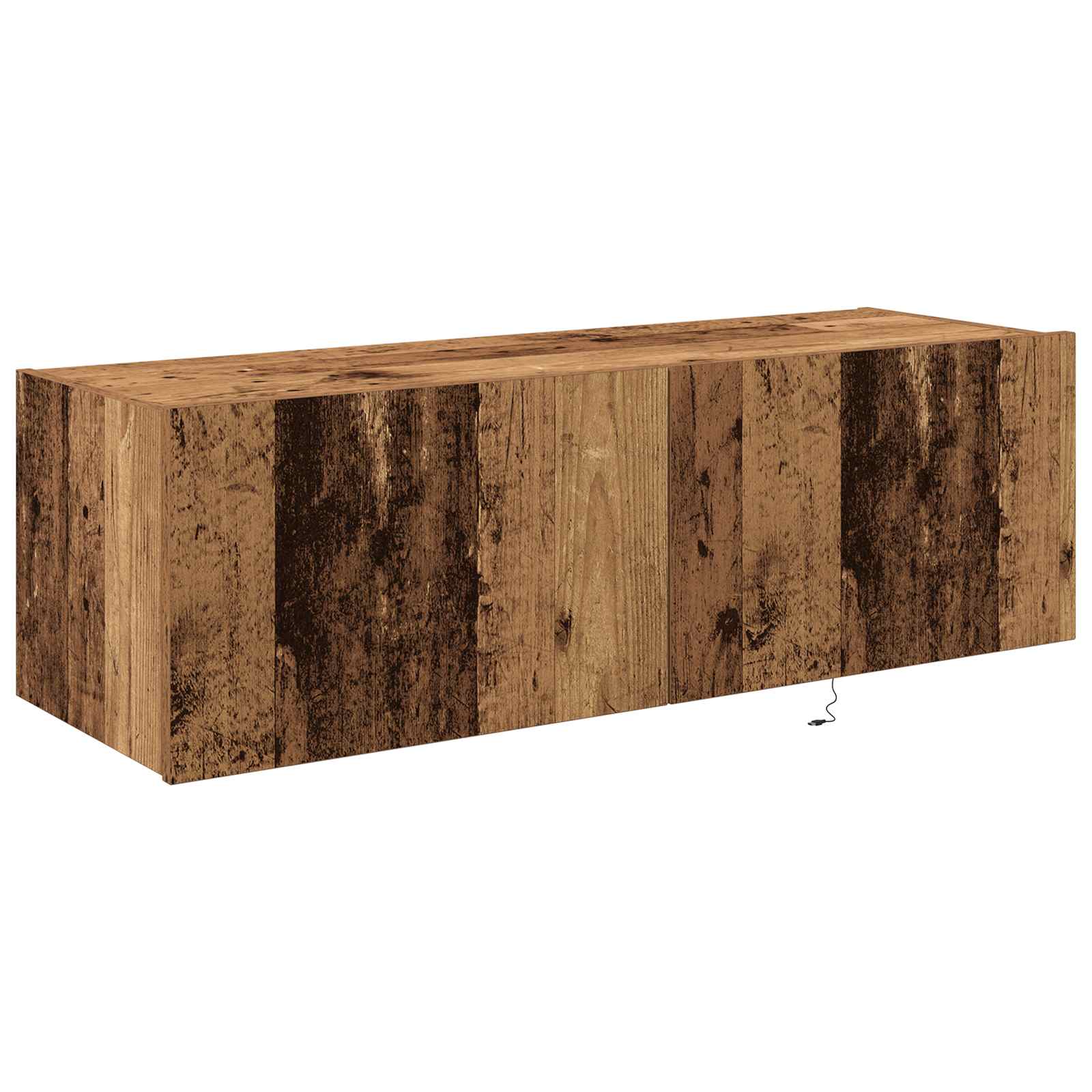 TV sieninė spintelė 2 pcs Senovinis medis 100 x 35 x 31 cm
