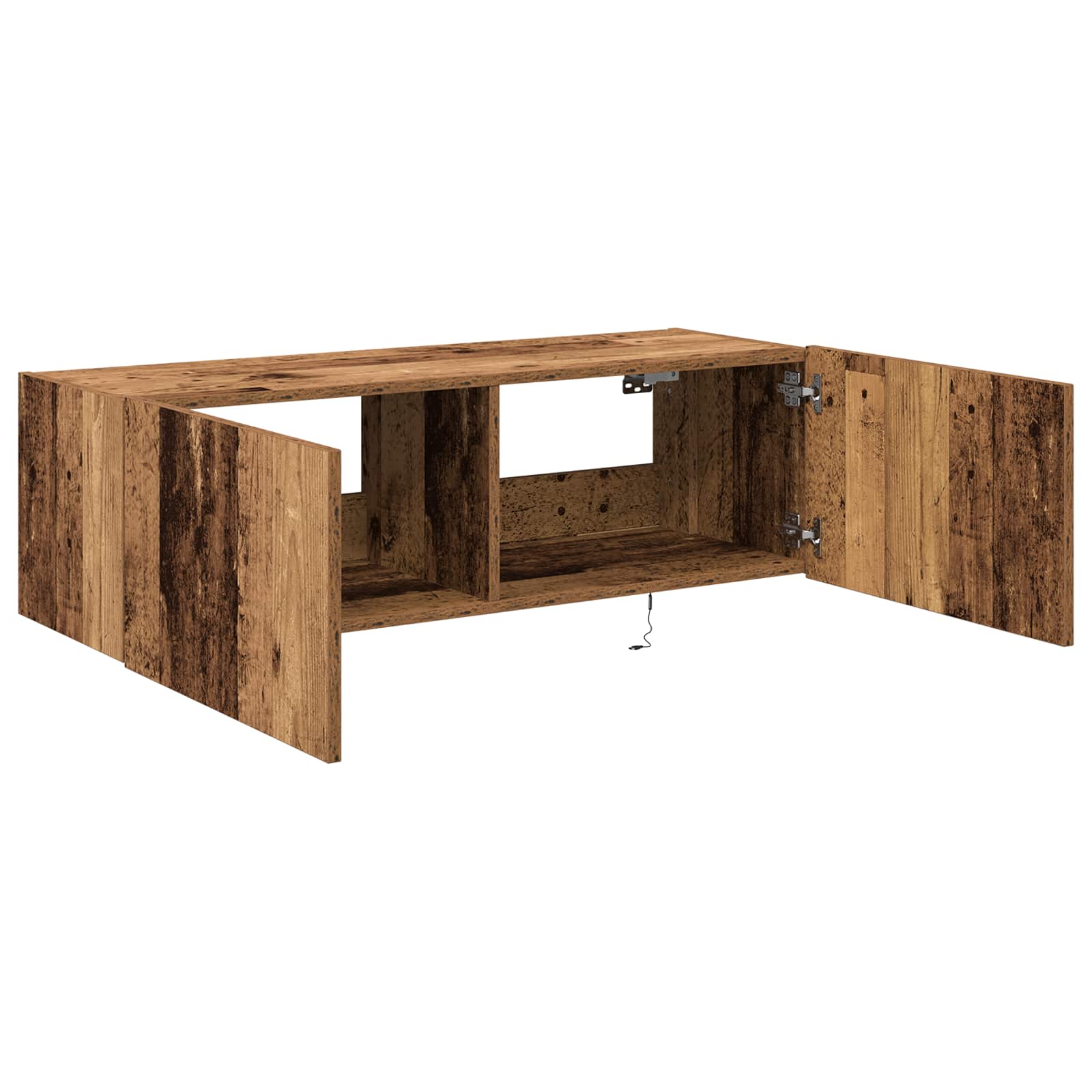 TV sieninė spintelė 2 pcs Senovinis medis 100 x 35 x 31 cm