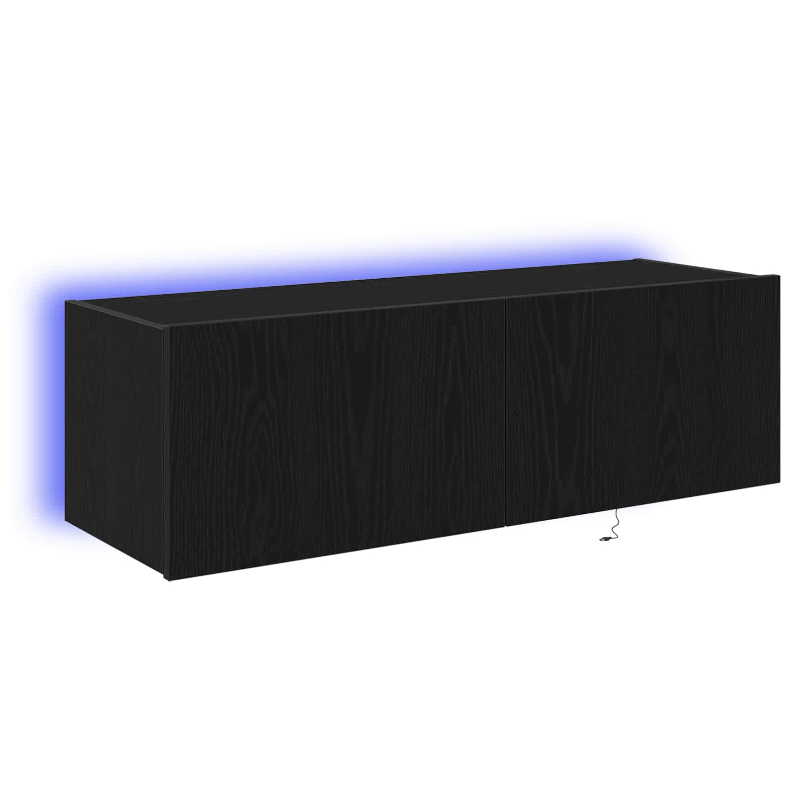TV sienas skapis 2 gab. Melns ozols 100 x 35 x 31 cm