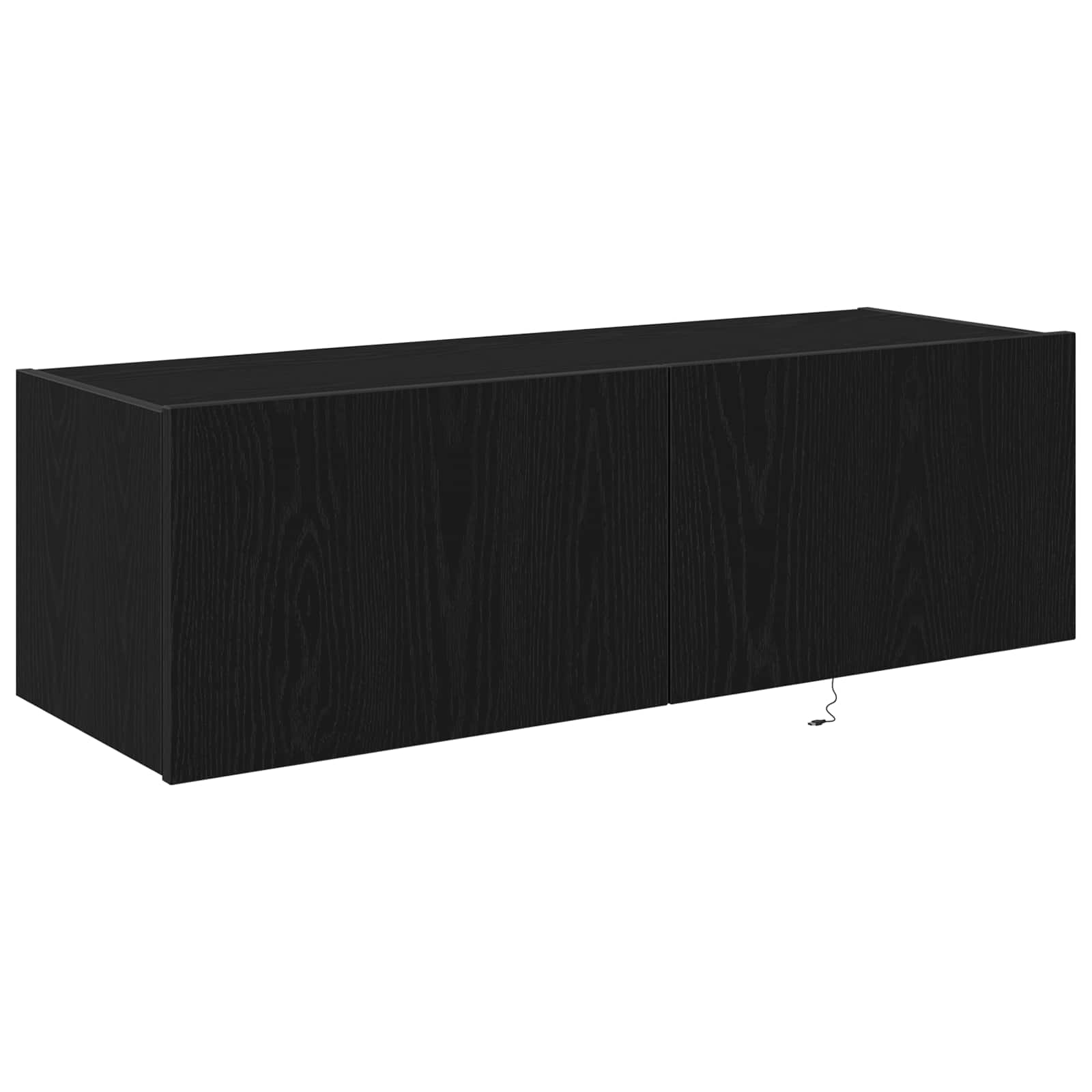 TV sienas skapis 2 gab. Melns ozols 100 x 35 x 31 cm