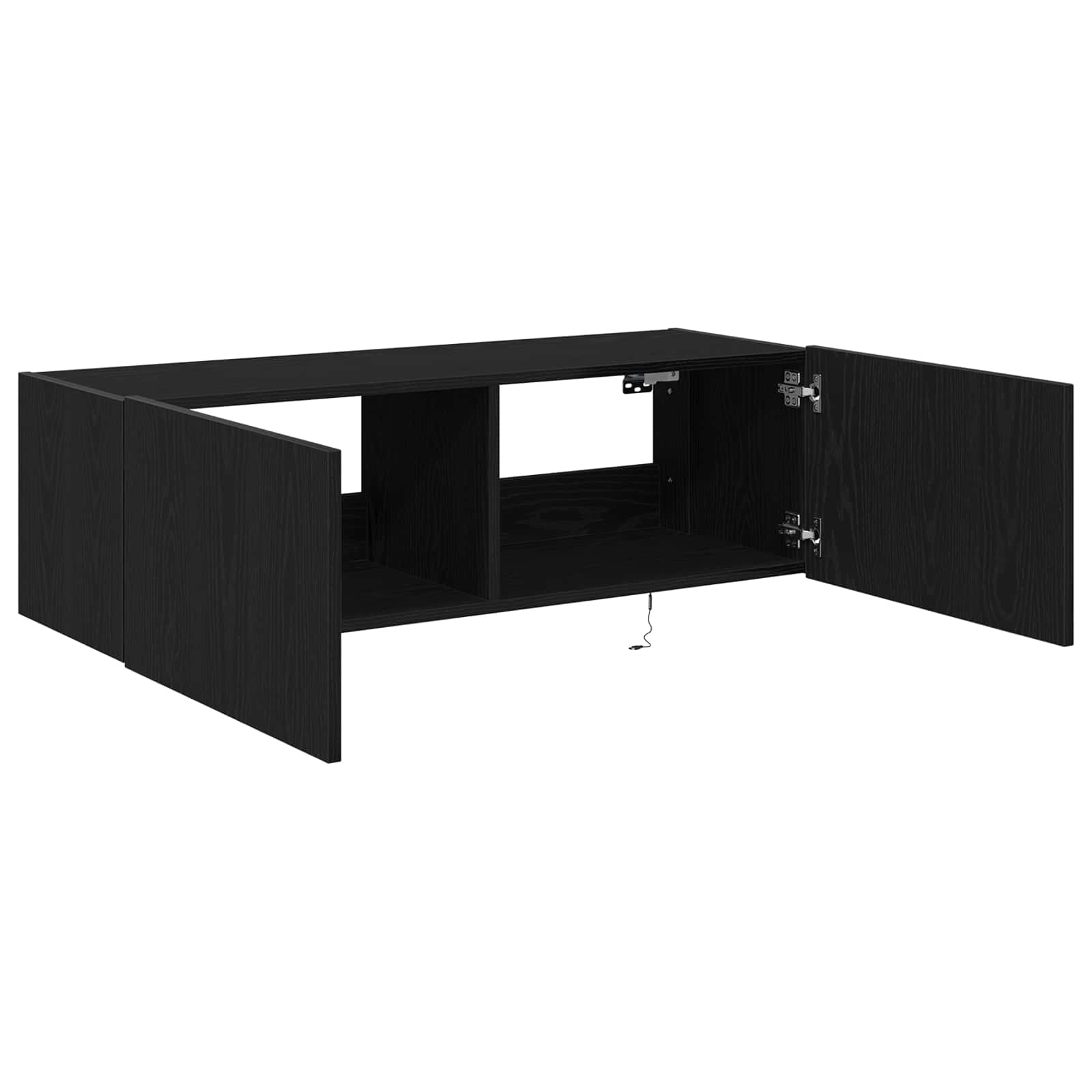 TV sienas skapis 2 gab. Melns ozols 100 x 35 x 31 cm