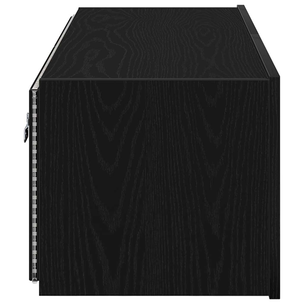 TV sienas skapis 2 gab. Melns ozols 100 x 35 x 31 cm