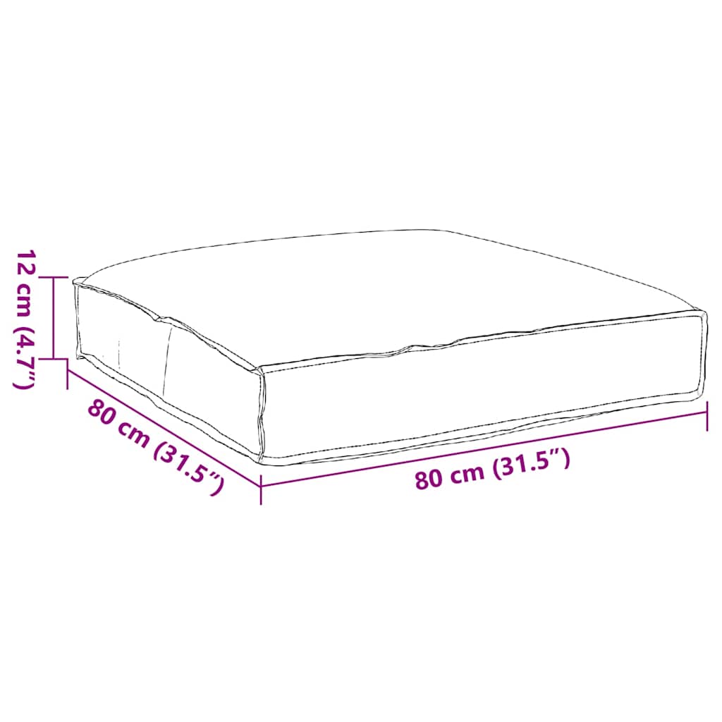 Pagalvėlė Taupe 80 x 80 x 12 cm Oksfordo audinys