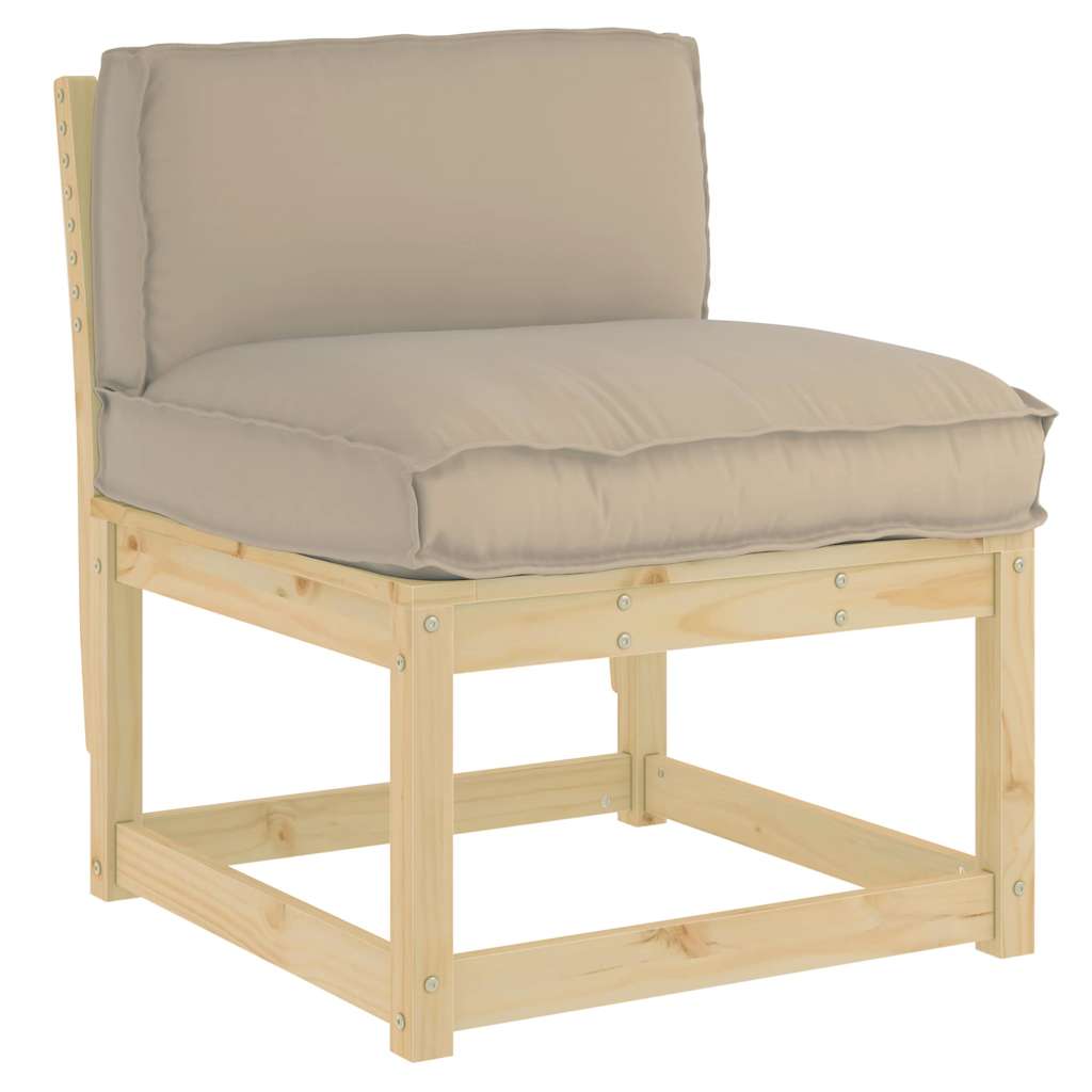 Spilvens Taupe 70 x 40 x 12 cm Oksfordas audums