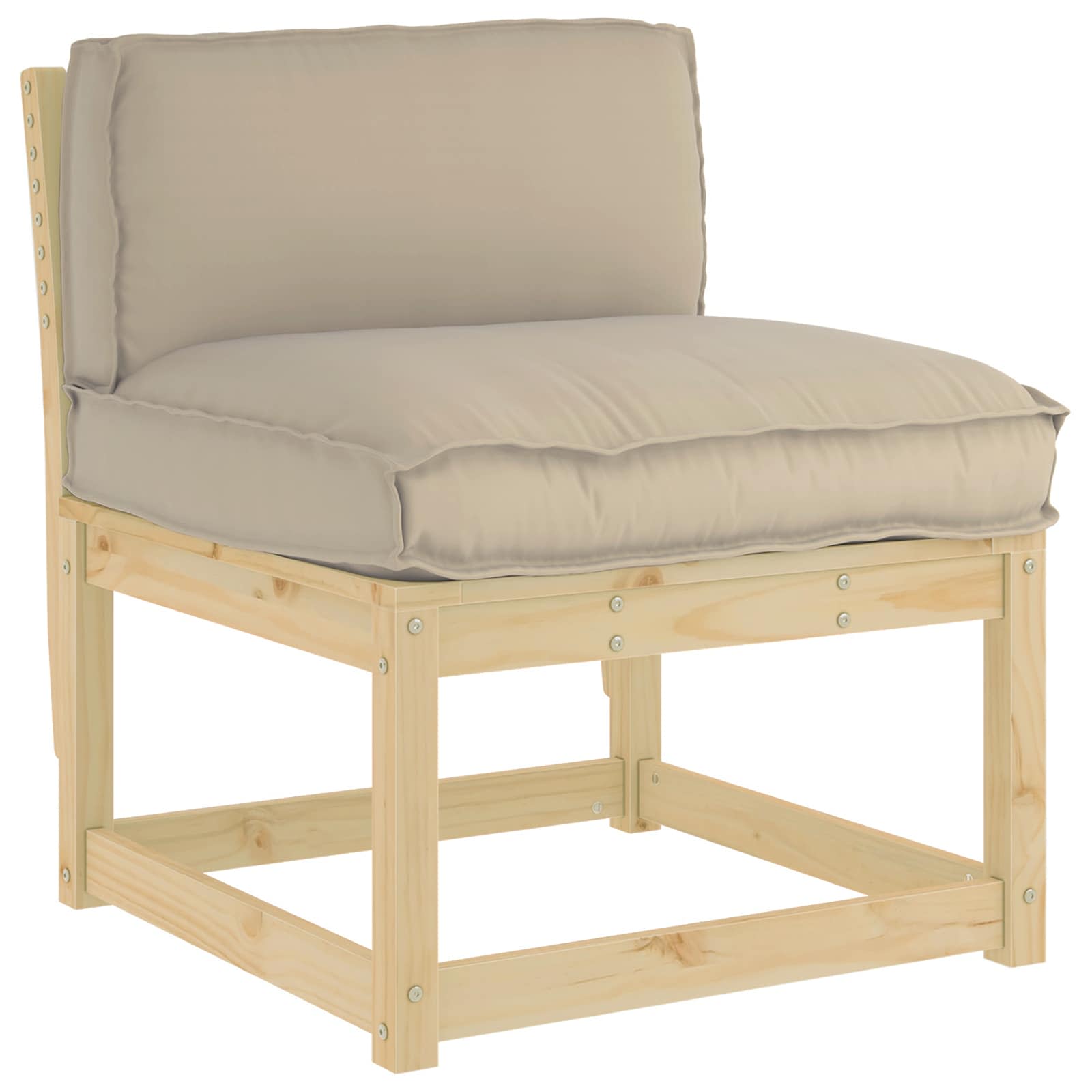 Pagalvėlė Taupe 80 x 40 x 12 cm Oksfordo audinys