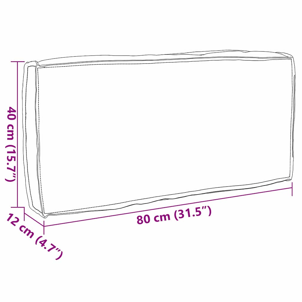 Pagalvėlė Gėlių Įvairiaspalvis 80 x 40 x 12 cm Oksfordo audinys