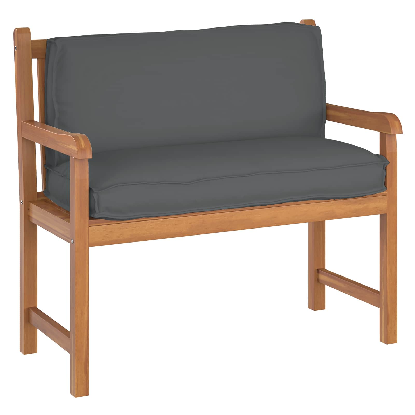 Pallet cushion for backrest Anthracite 120 x 40 x 12 cm