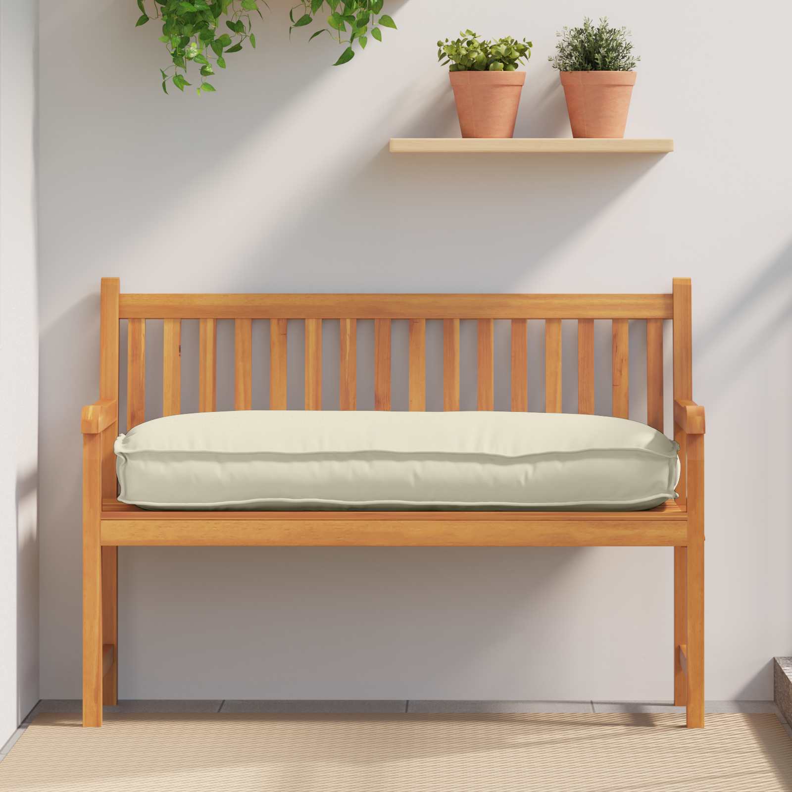 Pagalvėlė Kreminė 120 x 50 x 12 cm Oksfordo audinys