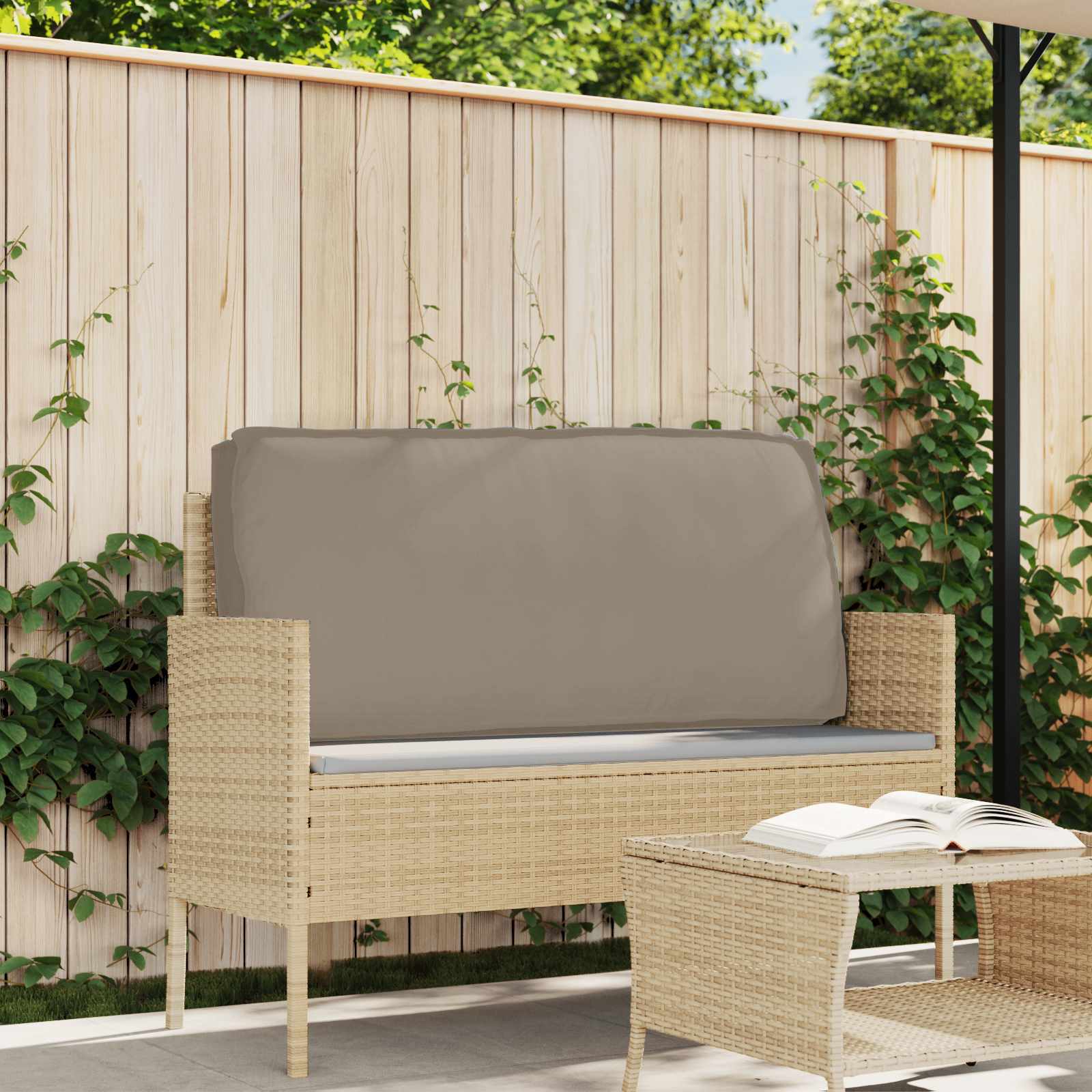 Taupe Pillow 150 x 40 x 8 cm Oxford Fabric