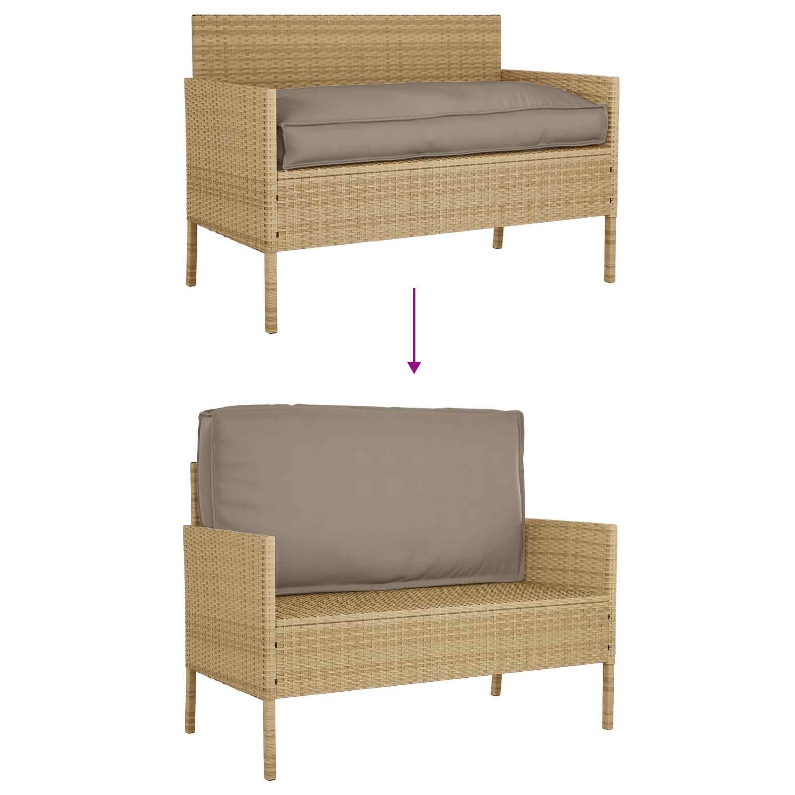 Pagalvėlė Tortora 120 x 60 x 12 cm Oksfordo audinys