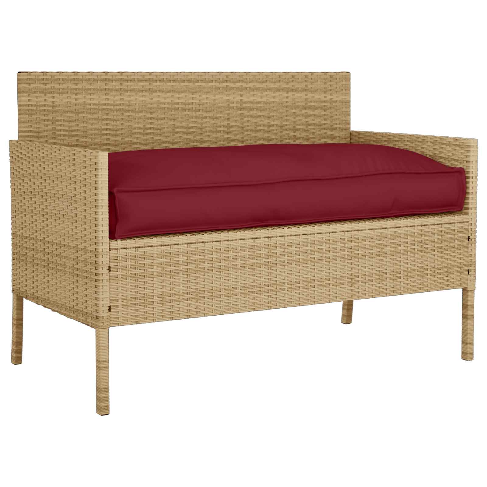 Pagalvėlė Vyno raudona 120 x 60 x 12 cm Oksfordo audinys