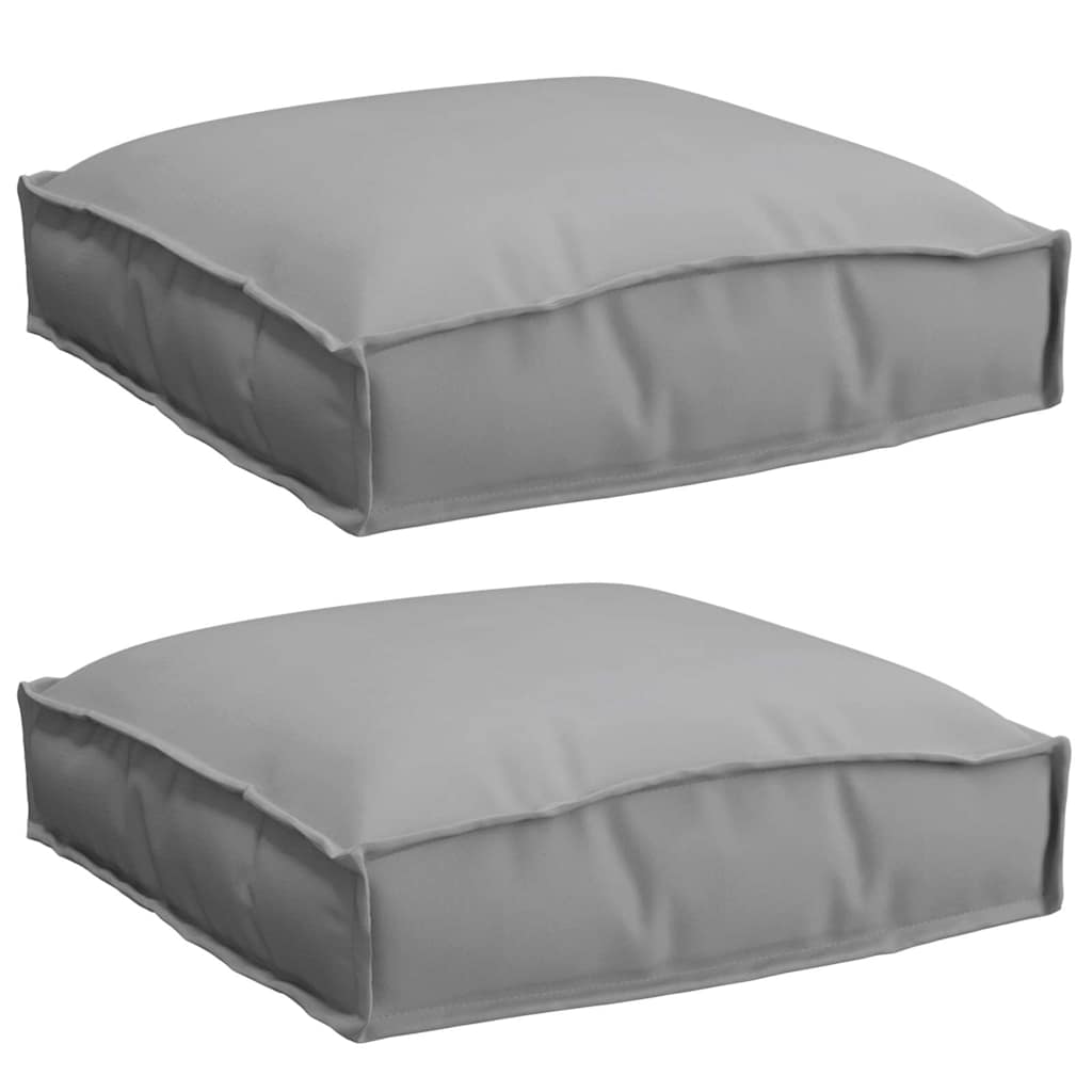 Pagalvėlė 2 pcs Pilka 40 x 40 x 8 cm Oksfordo audinys