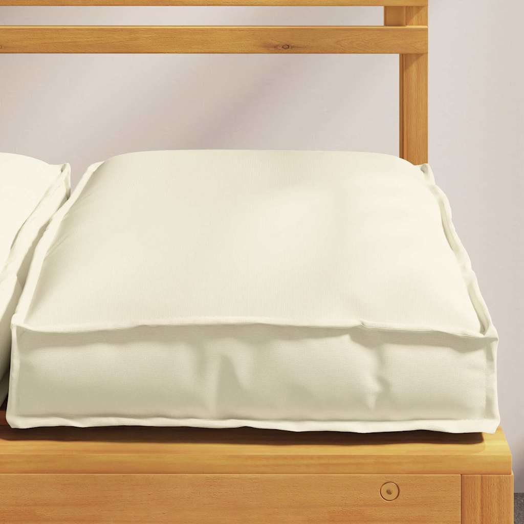 Pagalvėlė 2 pcs Kreminė 40 x 40 x 8 cm Oksfordo audinys