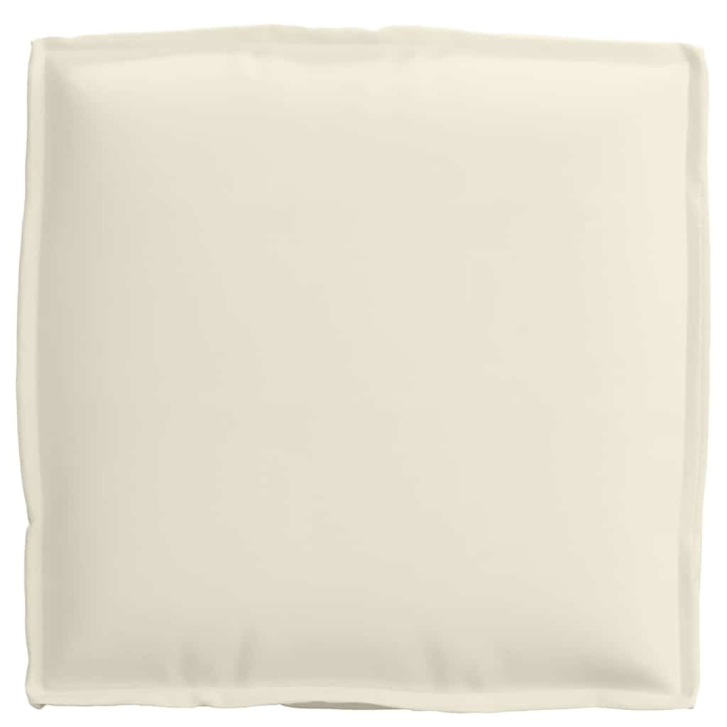 Pagalvėlė 2 pcs Kreminė 40 x 40 x 8 cm Oksfordo audinys