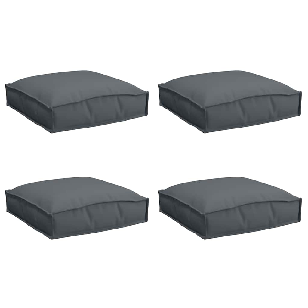 Pagalvėlė 4 pcs Antracitas 40 x 40 x 8 cm Oksfordo audinys