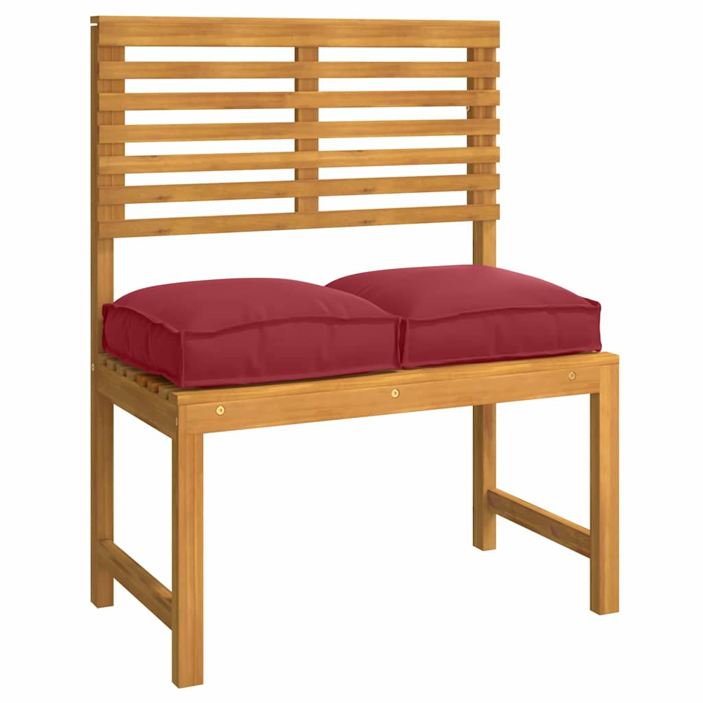 Padėklo pagalvėlė sėdynei 4 pcs Vyno raudona 40 x 40 x 8 cm